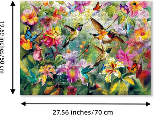 Puzzles for Adults, 1000 Pieces Family Puzzle Game Toy (Hummingbird)
