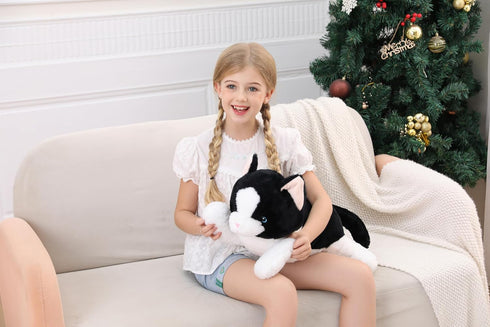 5 lbs, 27 inches Cat Weighted Stuffed Animals, Cuddly Plush Pillow Giant Plushie Ideal Gift for Adults & Kids