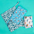 babygoal Wet Dry Bags for Baby Cloth Diapers, 3 Pack Washable Travel Bags for Beach, Pool, Gym with Two Zippered Pockets