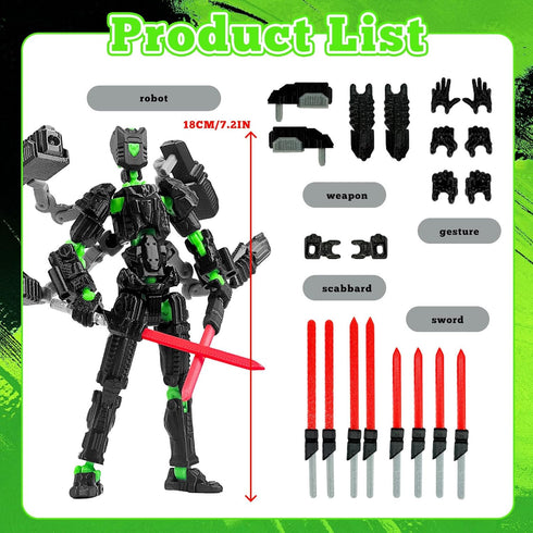 PkghoKids T13 FigureT13 13 3D 13 8 Inch) Assembly Completed Action mision figuras originales Printed Toys Nova Action