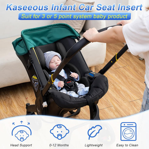 Infant Car Seat Insert for Doona, Ultra-Thick Baby Car Seat Head Support, Breathable Mesh Baby Car Seat Cushion