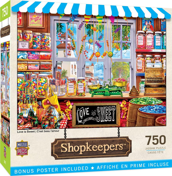 MasterPieces 750 Piece Jigsaw Puzzle - Love is Sweet, 18"x24" for Adults, Family, or Youth