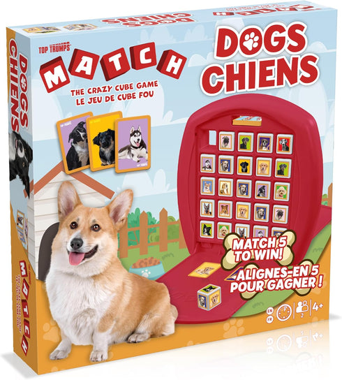 Top Trumps Match Game Dogs - Family Board Games for Kids and Adults - Matching Game and Memory Game - Fun Two Player Kids Games - Memories and Learning, Board Games for Kids 4 and up