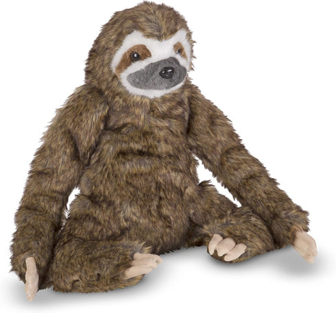 Melissa & Doug Lifelike Plush Sloth Stuffed Animal, 12W x 14.5H x 9D in