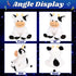 Cuteoy Glowing LED Cow Nightlight, Musical Plush Stuffed Animal with Lullabies, Gifts for Kids, 10"