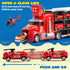 JOYIN 25 in 1 Fire Truck Vehicle Toy Set with Sounds and Lights, Mini Rescue Fire Truck Car Toy for Boys Over 3
