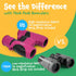 THINKPEAK 8x21 Binoculars for Kids 8-12, Birthday Gifts for Boys and Girls, Pink Color