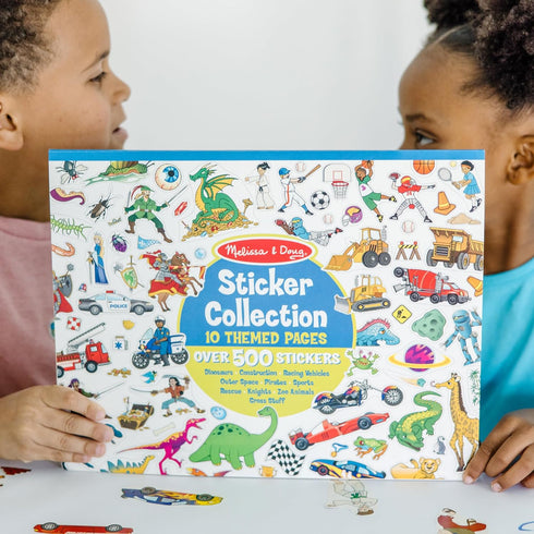 Melissa & Doug Sticker Collection Book: Dinosaurs, Vehicles, Space, and More - 500+ Stickers