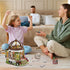 DIY Miniature House Kit,Green Garden Mini House Building Kit with LED & Furniture,Tiny House Dollhouse Kit for Adults
