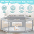 65" 65" Fshibila Hexagonal Baby Playpen, Baby Playard for Babies and Toddlers, BabyFence Play Pens for Indoor