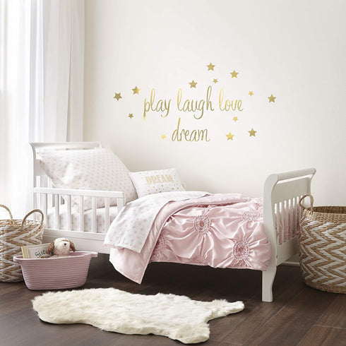 Levtex Baby - Willow Toddler Bed Set - Pink - Soft Rosette