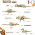 5PCS 3D 3D 3D PowerTRC Printed Dinosaur Skeletons, T-Rex Triceratops Stegosaurus Velociraptor Spinosaurus Fidget Toys