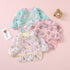 Pack 5,Lightweight 6-30 Long Sleeved Bibs, of Waterproof Shirt Bibs for Baby Toddler Months