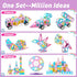 Set, 3 4 5 6 7 8+ 103pcs 3-5 MAGBLOCK Magnetic Building Blocks Upgraded Magnetic Tiles Toys for Year Old Girls, Magnet