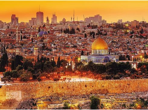 3000 46"x33" 15 Trefl The Roofs of Jerusalem Piece Jigsaw Puzzle Red Print, DIY Puzzle, Creative Fun, Classic Puzzle