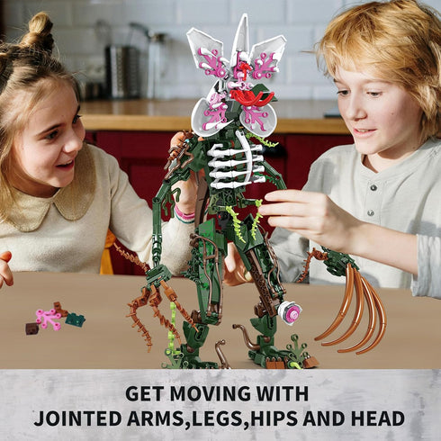 KAZI Piranha Plant Building Toys Set, Orchid Flower Monster Blocks for TV Fans, Halloween Party Favors for Kids and