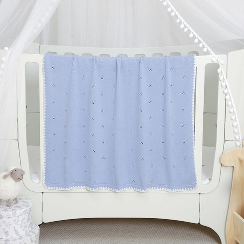 30 40 Inch Baby Blanket Knit Ultra Soft Swaddle Receiving Blankets for Boys & Girls Cotton Knitted Newborn Infant