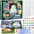 Paint-by-Numbers for Kids Ages 8-12, Acrylic Paint Set with 3 Canvas, 30 Pots, 5 Brushes, Horse Theme
