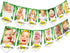 JeVenis Jungle Animals First Birthday Decoration, Wild Safari Banner for Birthday Celebration