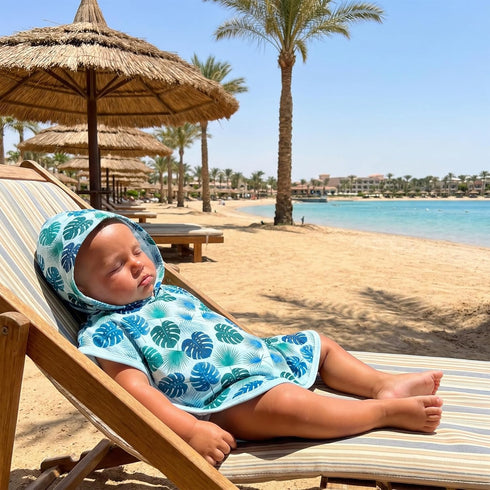 TUWIXIUW 18-24 Toddler Hooded Beach Towel Baby Boy Girl Poncho Towels Cartoon Printed Soft Coverup Bath Towels for Swim