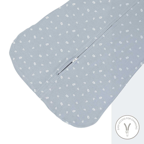 100% 2 Pack (6-12 Ely's & Co. Cotton Wearable Blanket Baby Sleep Bag Months, Blue)