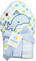 Spasilk Baby Bath Hooded Terry Towel with 3 Washcloths, Baby Bath Essentials,