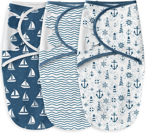 Unnivoll Baby Swaddles for Newborns 100% Cotton Newborn Swaddle Sack 3 Pack