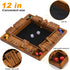 1-4 10 (12 Inches) Crobyi Shut The Box Game Wooden for PlayersEducational & Fun Wooden Board Game with Dice