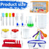 PPXMEEUDC 24PCS Educational Lab Science Experiments Early Learning Kit for Boys and Girls with Many Tools Droppers