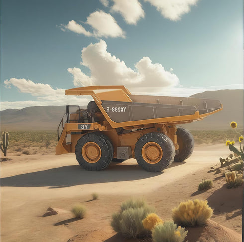 OrgaNatureQueen 9-Channel 3-5 4-7 8-12 2026 RC Dump Truck with Lights and Sound, Remote Control Construction Vehicles