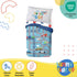 Set 4 Set Sunny Side Up On The Go Toddler Comforter - Piece Preschool Bedding Includes Comforter, Sheets & Pillow Cover