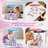 Windidi 2 3-5 4-8 8-12 Magnetic Tiles Princess Toys, Princess Castle Travel Magnetic Blocks with Metal Box & Dolls