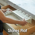 100% countertop PopYum Seattle Gray Space Saving Drying Rack from Recycled Bottles, for Baby Bottle, Plastic Bags