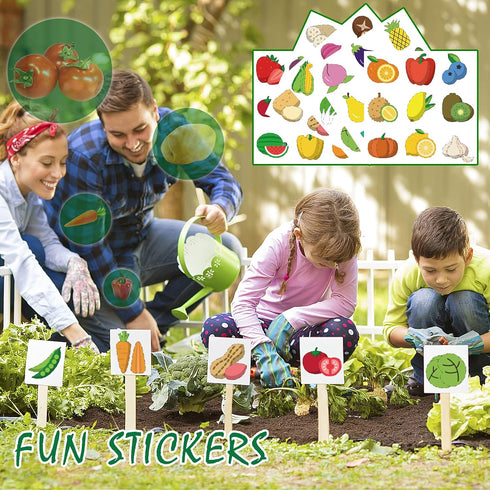 16Pcs Kids Gardening Tools Set - Outdoor Toys with Wheelbarrow, Apron, Watering Can for Educational STEM Learning