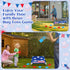 2 in 1 Bean Bag Toss with 12 Bean Bags for Boys Girls, Outdoor Games Cornhole Game Set for Activities