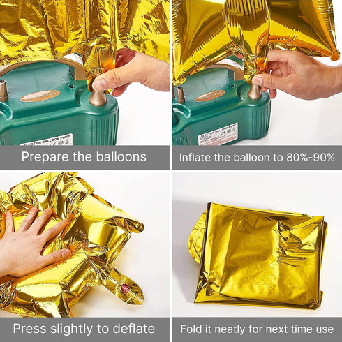 PartyWoo 30pcs 18 Inch Star, Heart & Round Foil Balloons, Perfect for Birthday Parties, Multicolor, Ages All