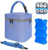 Mancro Breastmilk Cooler Bag with Ice Pack Fits 6 Baby Bottles Up