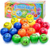 LovesTown 20 PCS Smile Face Stress Balls, 2.5 Inch Office Fidget Toys for Desk, Sensory Toys for Kids Stress Relief
