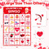 Valentines Day Large Size Bingo Game Card for Kids/Adults - 24 Players, Valentine Party Favor