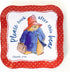 YOTTOY Paddington Bear Collection, 14-Piece Kids Tin Tea Set with Illustrations & Sturdy Carrying Case