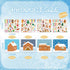 32 XZENTIRA Sheets Christmas DIY Gingerbread Stickers Make a Gingerbread House DIY Craft Stickers for Christmas Party