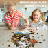 175pcs 11.4 11.5in Wooden Puzzles for Adults - Bear and Nature Wooden Jigsaw Puzzle - Unique Animal Shaped Wood Puzzles