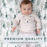 Pobi Baby Premium Fitted Crib Sheets, Stylish Woodland Pattern, Ultra-Soft Cotton Blend, Safe for Standard Crib
