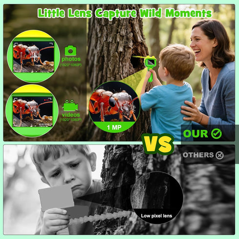 Toylfort 5 6 7 8 Kids Borescope Camera with Light - HD Snake Endoscope Toy for Nature Exploration, STEM Educational