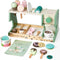 medoga Wooden Ice Cream Toy, 3-in-1 Ice Cream Counter with Coffee Maker 28