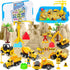 15 Inch Sensory Bin, Toddler Construction Sandbox Play Sand Art Kits with