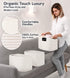 CHAT BLANC Cotton Rope Baskets for Organizing, Small Laundry Baskets, Woven Storage Bins, Creamy White 3 Pack