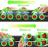 TQBYNJ 2-4 360 Monster Truck Toy for Toddlers Aged - Light Up Dinosaur Car for Kids - with LED Flash and Rotating Stunt