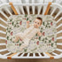 KICPOAY 39 27 Fitted Crib Sheets Mushrooms Fall Leaves Stretchy Portable Playard Sheets for Baby Toddler, Breathable