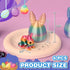 6PCS 3D Printed Bunny Eggs, Prefilled Egg with Articulated Rabbit Fidget Toys Inside, Party Favors, Classroom Prizes